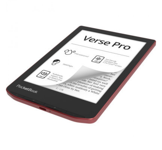 Pocketbook Електронна книга Pocketbook 634 Verse Pro, Passion Red (PB634-3-CIS)
