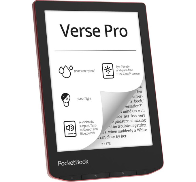 Pocketbook Електронна книга Pocketbook 634 Verse Pro, Passion Red (PB634-3-CIS)