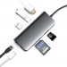 Prologix Концентратор Prologix USB3.1 Type C to HDMI+2*USB3.0+PD+Lan+TF+SD (PR-WUC-105B)