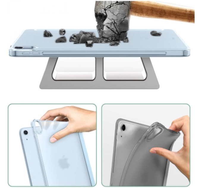 BeCover Чохол до планшета BeCover Tri Fold Hard Apple iPad Air 5 (2022) 10.9" Light Blue (709663)