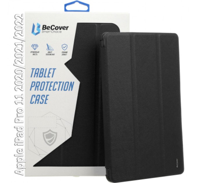 BeCover Чохол до планшета BeCover Tri Fold Soft TPU Silicone Apple iPad Pro 11 2020/2021/2022 Black (709710)