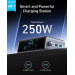 Anker Мережевий зарядний пристрій Anker GaNPrime 250W 4xUSB-C PD, 2xUSB-A Black (A2345341)
