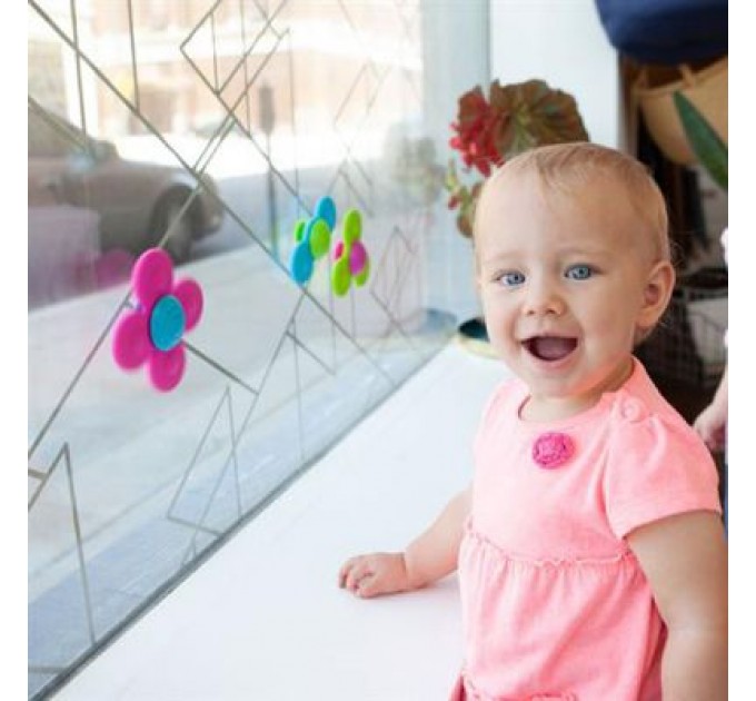 Брязкальце Fat Brain Toys набір прорізувачів-спінерів із присосками Whirly Squigz 3 шт (F210ML)