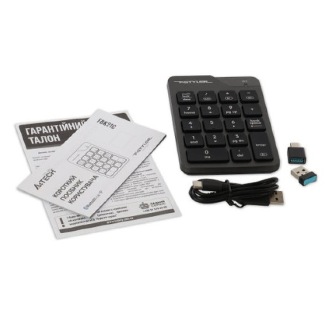 A4Tech Клавіатура A4Tech FBK21C Wireless/Bluetooth Smoky Grey (4711421995108)