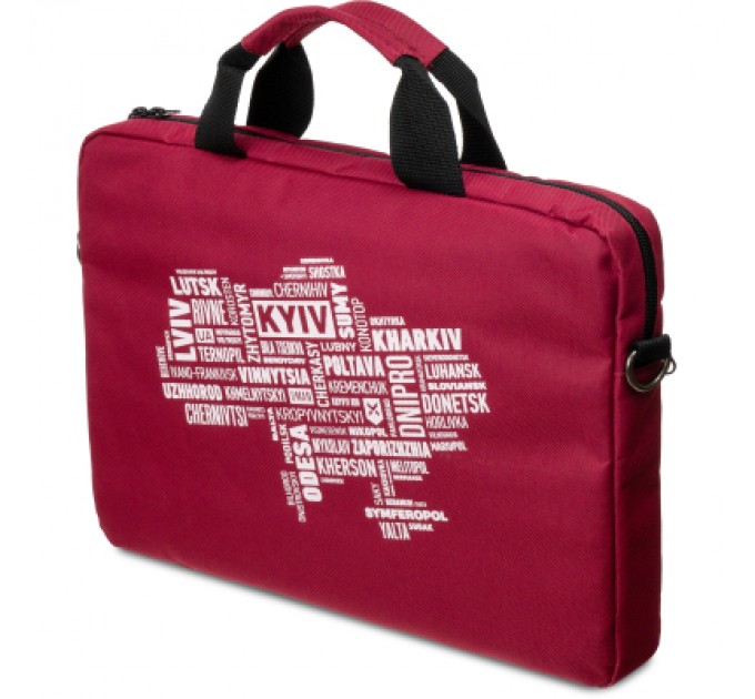Vinga Сумка для ноутбука Vinga 14" NB1402 Burgundy, white print (NB1402UWBY)