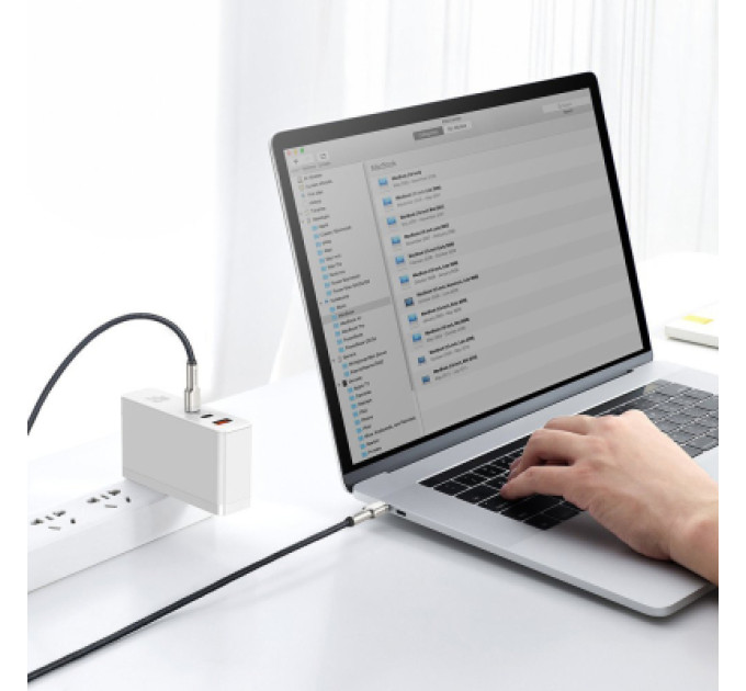 Baseus Дата кабель USB-C to USB-C 1.0m 100W metal black Baseus (CATJK-C01)