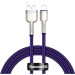 Baseus Дата кабель USB 2.0 AM to Lightning 2.0m 2.4A metal purple Baseus (CALJK-B05)