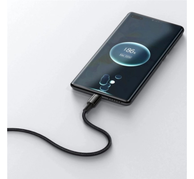 Baseus Дата кабель USB 2.0 AM to USB-C 2.0m 100W black Baseus (CAWJ000101)