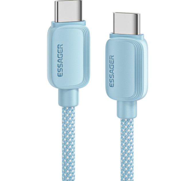 Essager Дата кабель USB-C to USB-C 1.0m 100W blue Essager (EXCTT1-WL03-P)