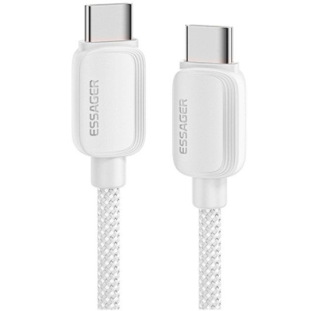 Essager Дата кабель USB-C to USB-C 2.0m 100W white Essager (EXCTT1-WLA02-P)