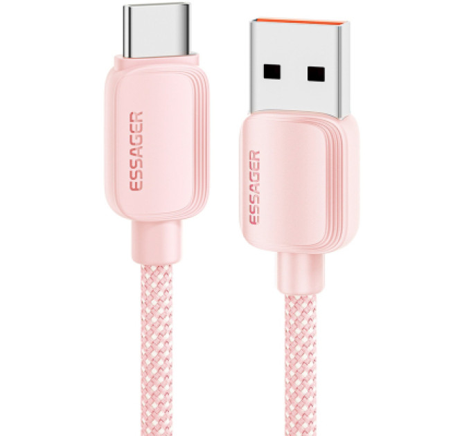 Essager Дата кабель USB 2.0 AM to USB-C 1.0m 100W pink Essager (EXC7A-WL04-P)