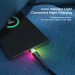 Essager Дата кабель USB 2.0 AM to USB-C 0.5m 3A LED black Essager (EXCT-XCDB01)