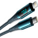 Essager Дата кабель USB-C to Lightning 2.0m 20W Digital Display blue Essager (EXCTL-YDA03)