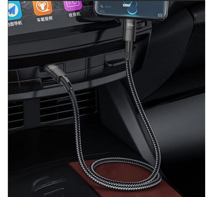 Essager Дата кабель USB-C to USB-C 1.0m 100W black Essager (EXCTT1-XC01)
