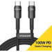 Essager Дата кабель USB-C to USB-C 3.0m 100W black Essager (EXCTT1-XCC01)
