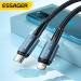 Essager Дата кабель USB-C to Lightning 0.5m 20W black Essager (EXCTL-CGB01)