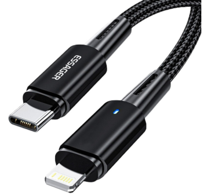 Essager Дата кабель USB-C to Lightning 0.5m 20W black Essager (EXCTL-CGB01)
