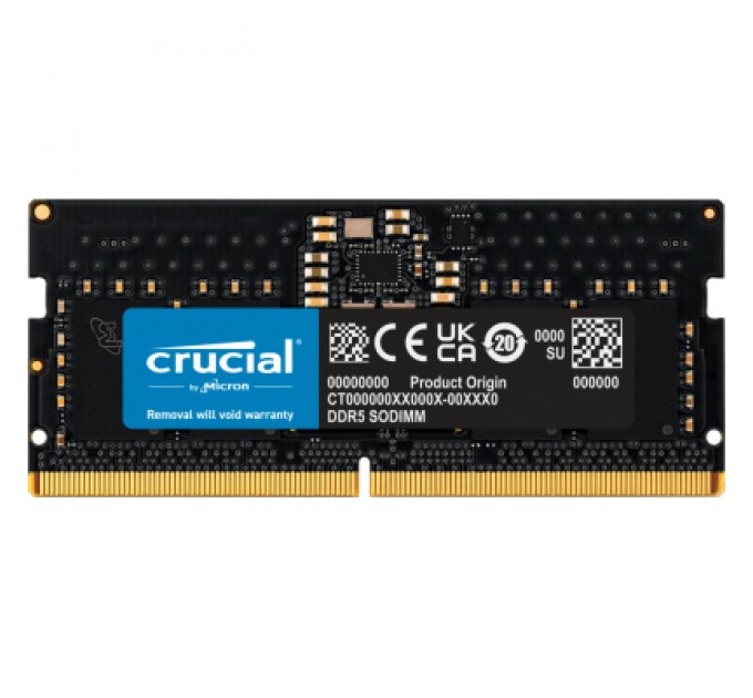 Crucial Модуль пам'яті для ноутбука SoDIMM DDR5 16GB 5600 MHz Micron (CT16G56C46S5)