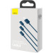 Baseus Дата кабель USB 2.0 AM to Lightning + Micro 5P + Type-C 1.5m 3.5A blue Baseus (CAMLTYS-03)