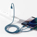 Baseus Дата кабель USB 2.0 AM to Lightning + Micro 5P + Type-C 1.5m 3.5A blue Baseus (CAMLTYS-03)
