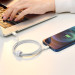 Baseus Дата кабель USB 2.0 AM to Lightning 1.0m 2.4A white Baseus (CALYS-A02)