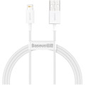 Baseus Дата кабель USB 2.0 AM to Lightning 1.0m 2.4A white Baseus (CALYS-A02)