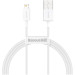 Baseus Дата кабель USB 2.0 AM to Lightning 1.0m 2.4A white Baseus (CALYS-A02)
