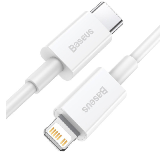 Baseus Дата кабель USB-C to Lightning 2.0m 20W white Baseus (CATLYS-C02)