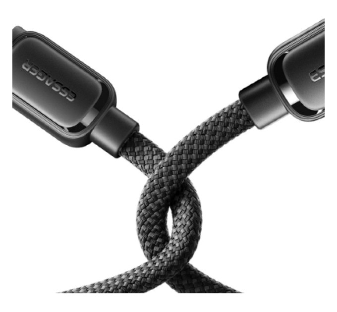 Essager Дата кабель USB 2.0 AM to USB-C 1.0m 7A black Essager (EXCT-TD01-P)