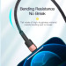 Essager Дата кабель USB 2.0 AM to Lightning 2.0m 2.4A black Essager (EXCL-XCA01)
