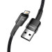 Essager Дата кабель USB 2.0 AM to Lightning 2.0m 2.4A black Essager (EXCL-XCA01)