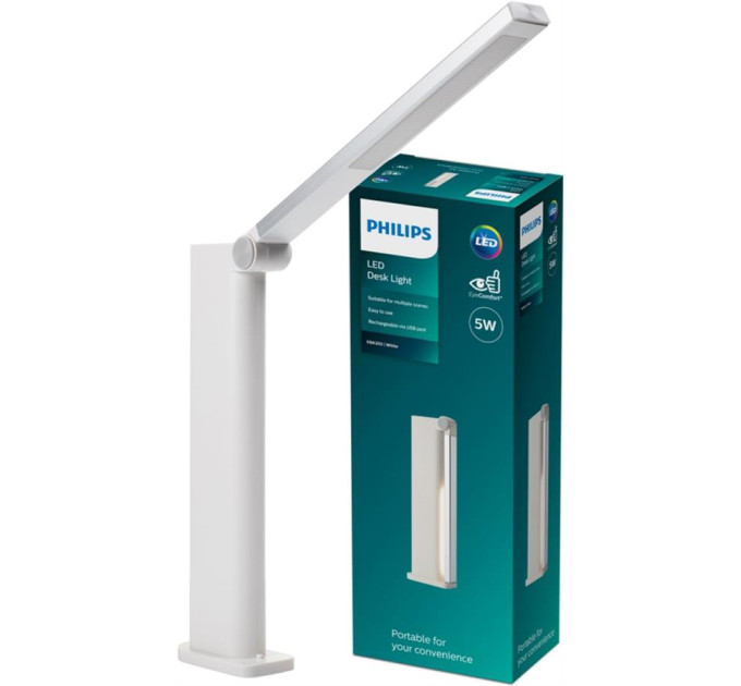 Philips Настільна лампа Philips LED Amber 5W, 4000K, 1800mAh (Lithium battery), білий (929003194507)