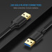 Ugreen Дата кабель USB 3.0 AM/AM 1.0m US128 black Ugreen (10370)
