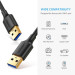 Ugreen Дата кабель USB 3.0 AM/AM 1.0m US128 black Ugreen (10370)