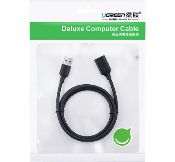 Ugreen Дата кабель USB 3.0 AM/AF 0.5m US129 black Ugreen (30125)
