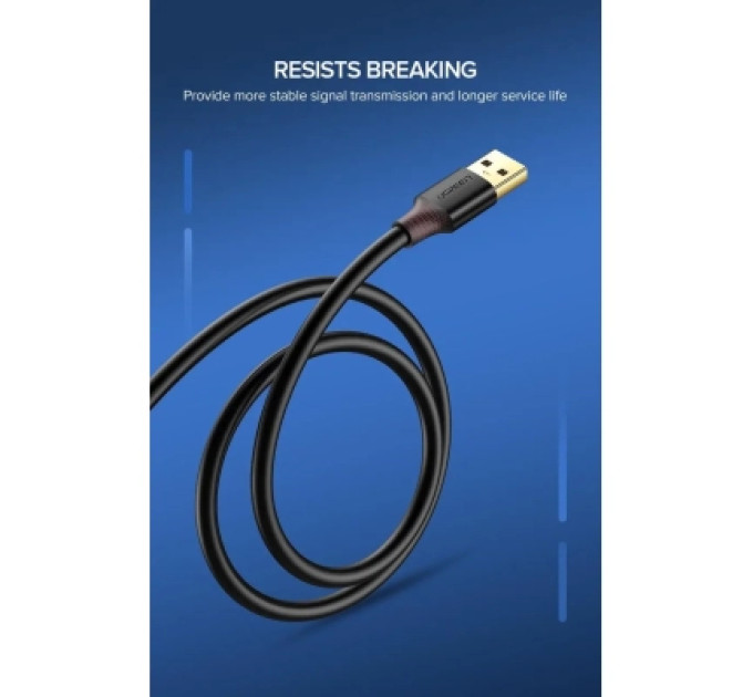 Ugreen Дата кабель USB 3.0 AM/AF 1.0m US129 black Ugreen (10368)
