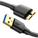 Ugreen Дата кабель USB 3.0 AM to Micro B 0.5m US130 black Ugreen (10840)