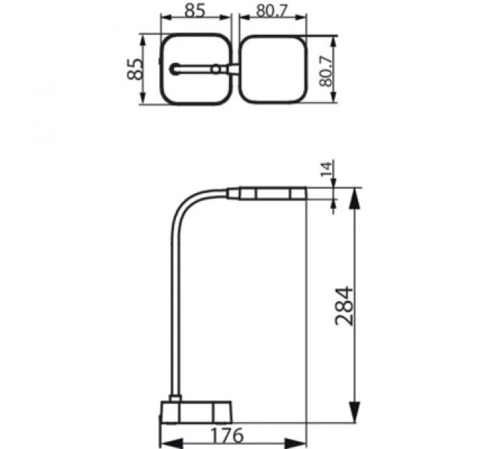 Philips Настільна лампа Philips LED Reading Desk lamp Rock біла (929003241407)