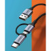 Ugreen Дата кабель USB 2.0 AM to USB-C + Micro 5P 1.0m 3A US177 black Ugreen (30875)