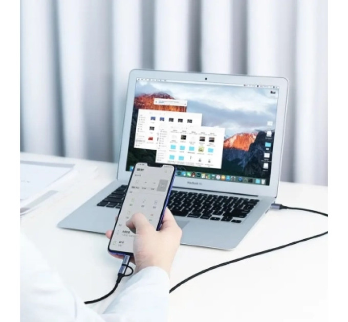 Ugreen Дата кабель USB 2.0 AM to USB-C + Micro 5P 1.0m 3A US177 black Ugreen (30875)