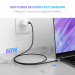 Ugreen Дата кабель USB-C to USB-C 0.5m 3A 60W US261 black/gray Ugreen (50149)