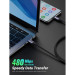 Ugreen Дата кабель USB-C to USB-C 1.0m 240W US535 space gray Ugreen (15311)