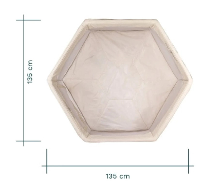 Tutti Bambini Дитячий манеж Tutti Bambini Hexa бежевий (511800/EC)