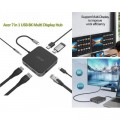 Acer Порт-реплікатор Acer 7-in-1, 8K, HDMI, DP, 2xUSB3.2, USB-C, RJ45, 3.5mm AP (HP.DSCAB.013)
