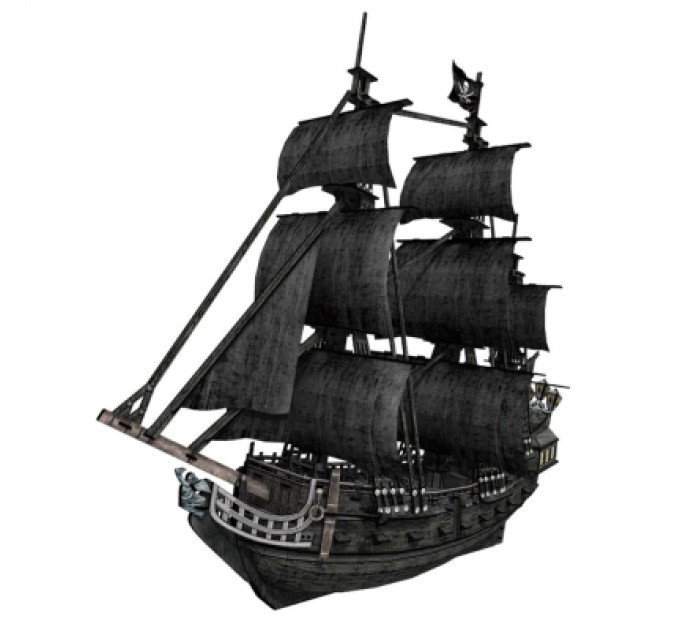 Пазл Cubic Fun Тривимірна головоломка-конструктор Корабель Чорної Бороди "Помста Королеви Анни" (T4018h)