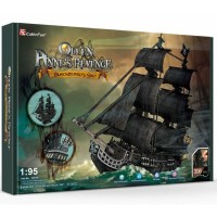Пазл Cubic Fun Тривимірна головоломка-конструктор Корабель Чорної Бороди "Помста Королеви Анни" (T4018h)