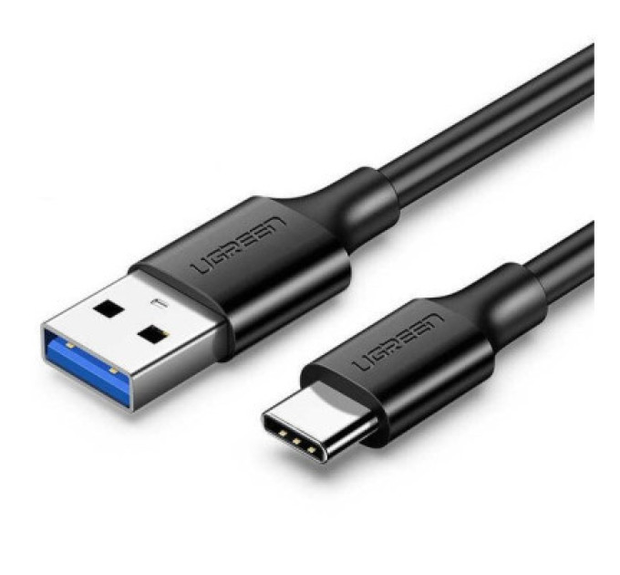 Ugreen Дата кабель USB 3.0 AM to Type-C 1.0m US184 Black Ugreen (20882)