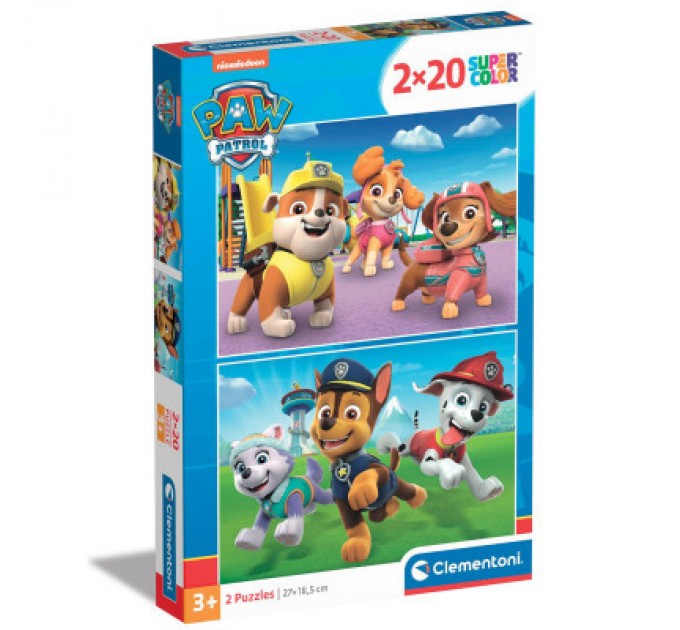 Пазл Clementoni Paw Patrol. New, 2 шт. по 20 елементів (24800)