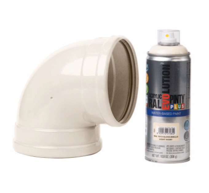 Фарба-аерозоль Pintyplus на водній основі Evolution Ral 1015, Бежевий, глянцевий, 400 мл (8429576272802)