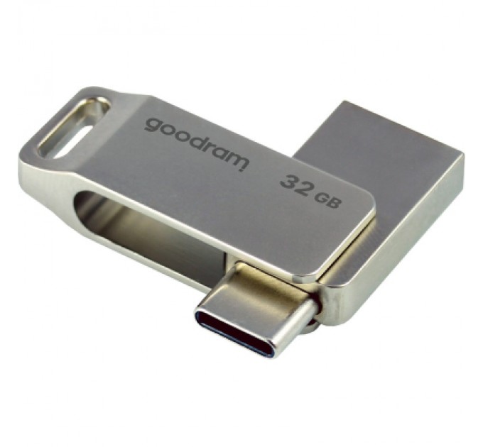 Goodram USB флеш накопичувач Goodram 32GB ODA3 Silver USB 3.0 / Type-C (ODA3-0320S0R11)